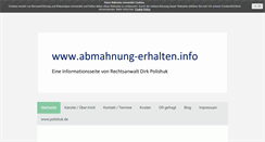 Desktop Screenshot of abmahnung-erhalten.info